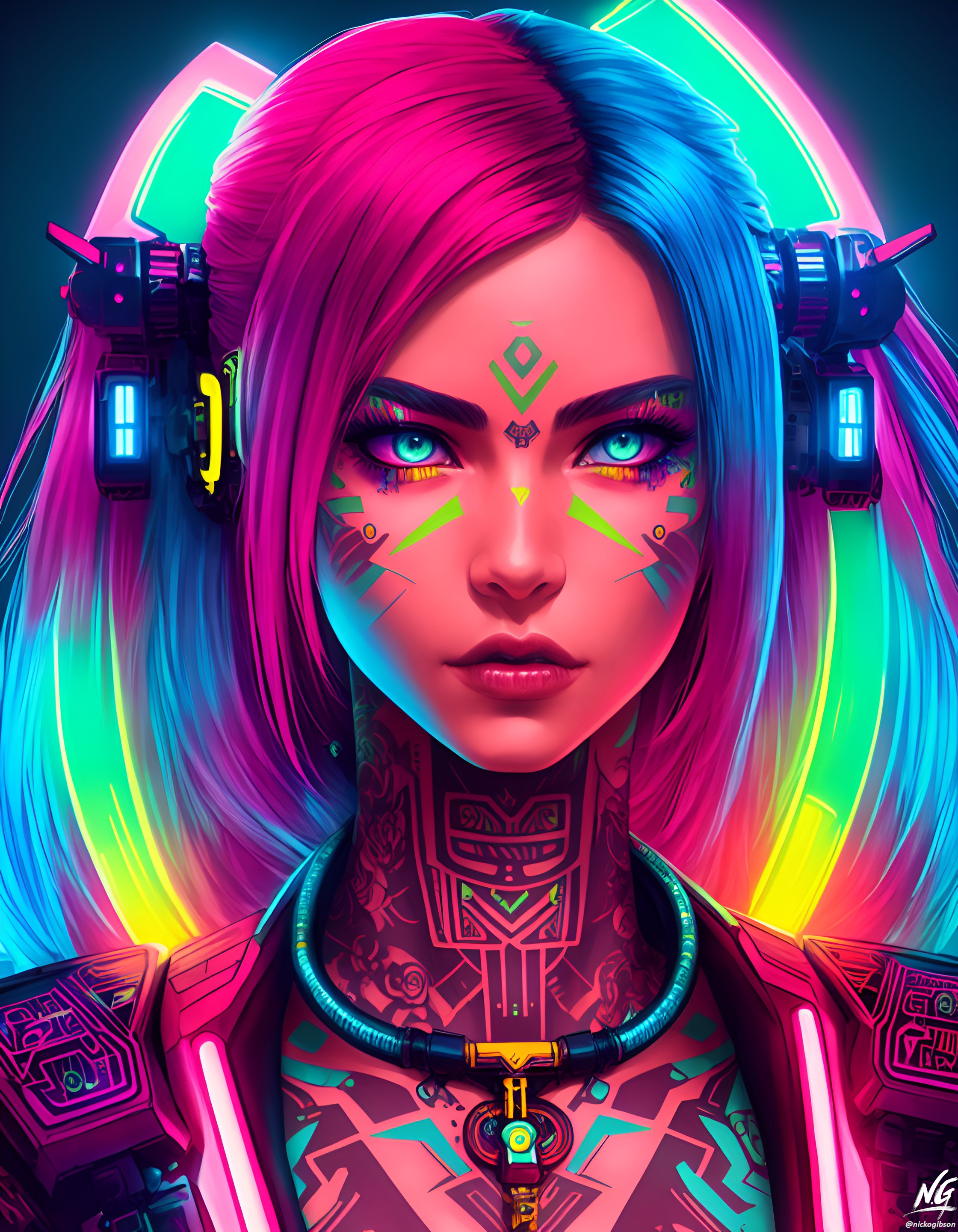 Cyberpunk Girl Wallpaper by Zamonelli on DeviantArt