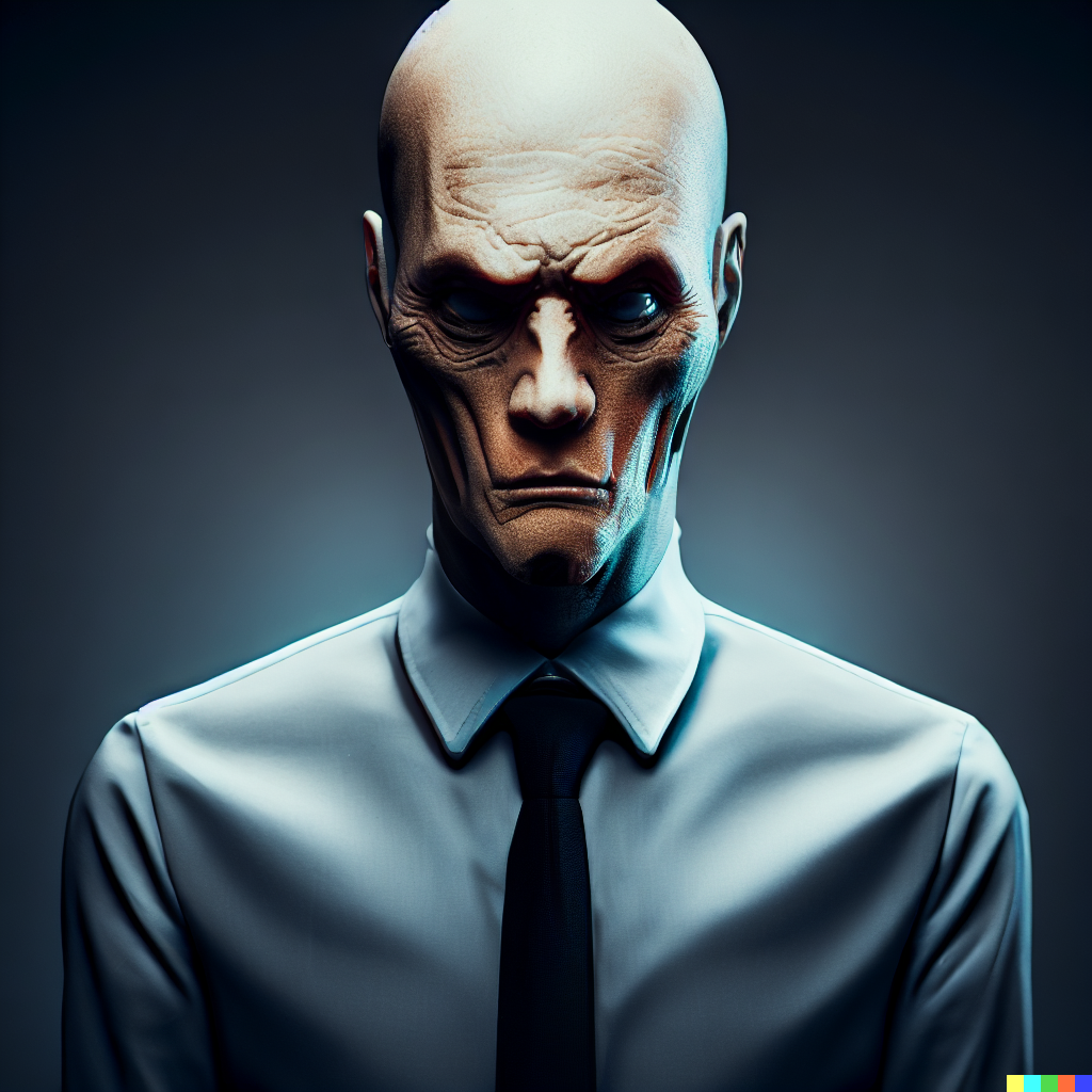 Creepy Agent Portrait by FutureRender on DeviantArt