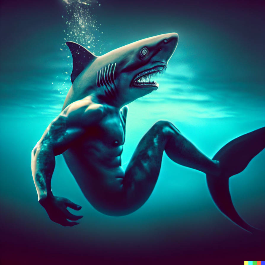 Merman Half Merman - half shark half human by FutureRender on DeviantArt