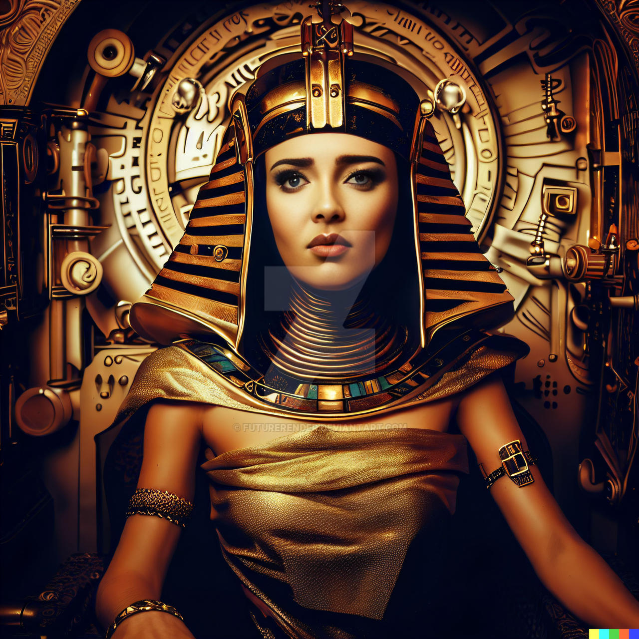 Cleopatra in the Time Machine #2 by FutureRender on DeviantArt