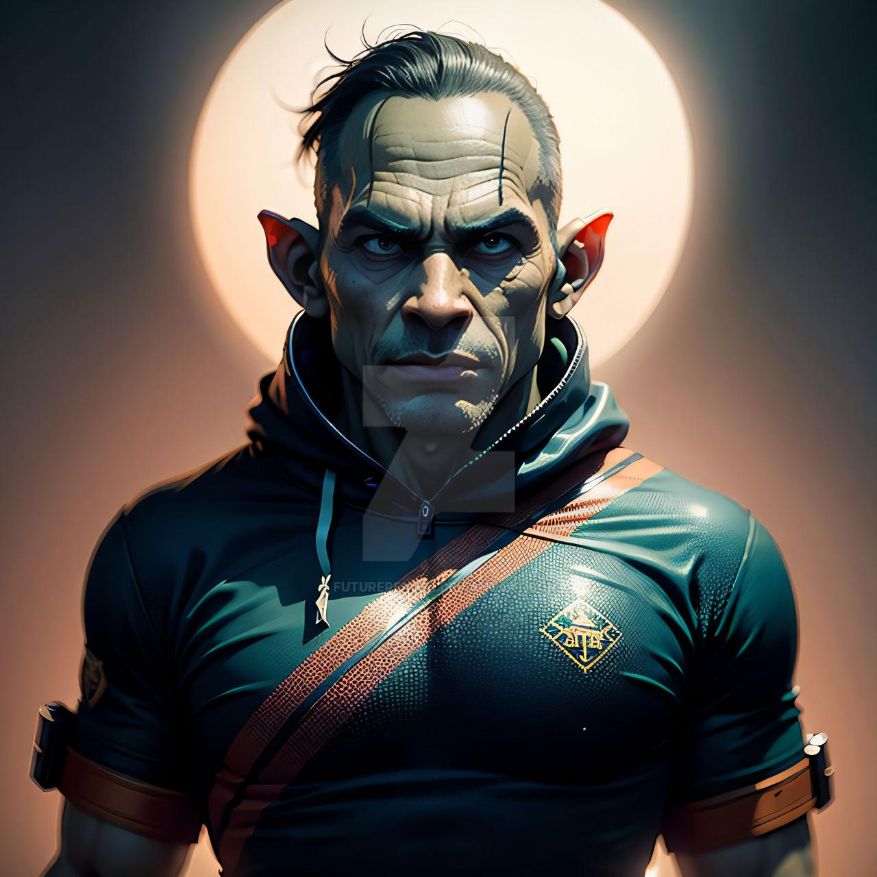 Half-orc man 01280 by FutureRender on DeviantArt
