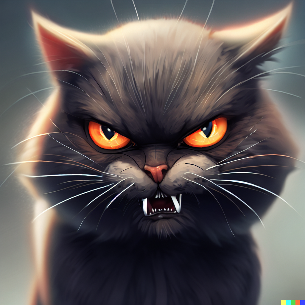 angry cat hiss by FutureRender on DeviantArt