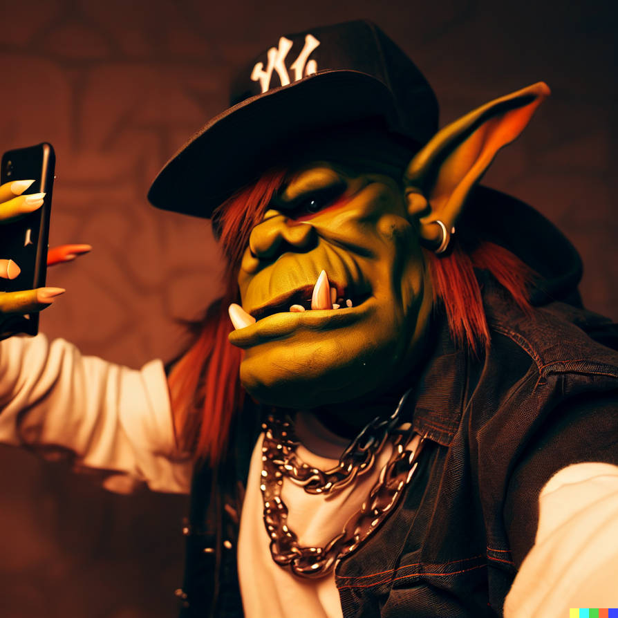 Orc Rapper Selfie by FutureRender on DeviantArt
