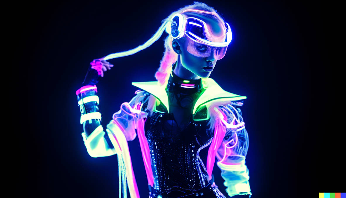 Neon Lady by FutureRender on DeviantArt
