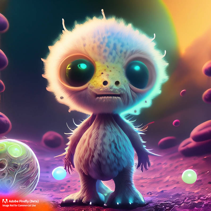 Adorable alien creature #2 by FutureRender on DeviantArt