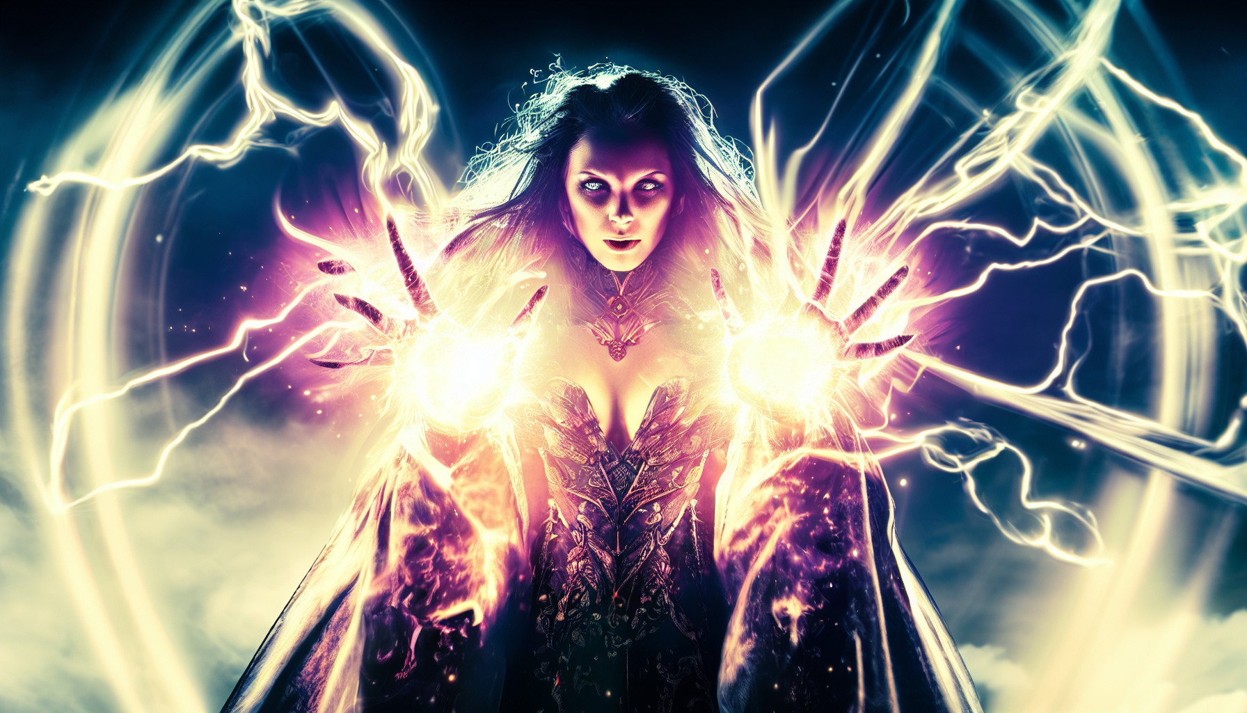 Sorceress Casting a Spell by FutureRender on DeviantArt