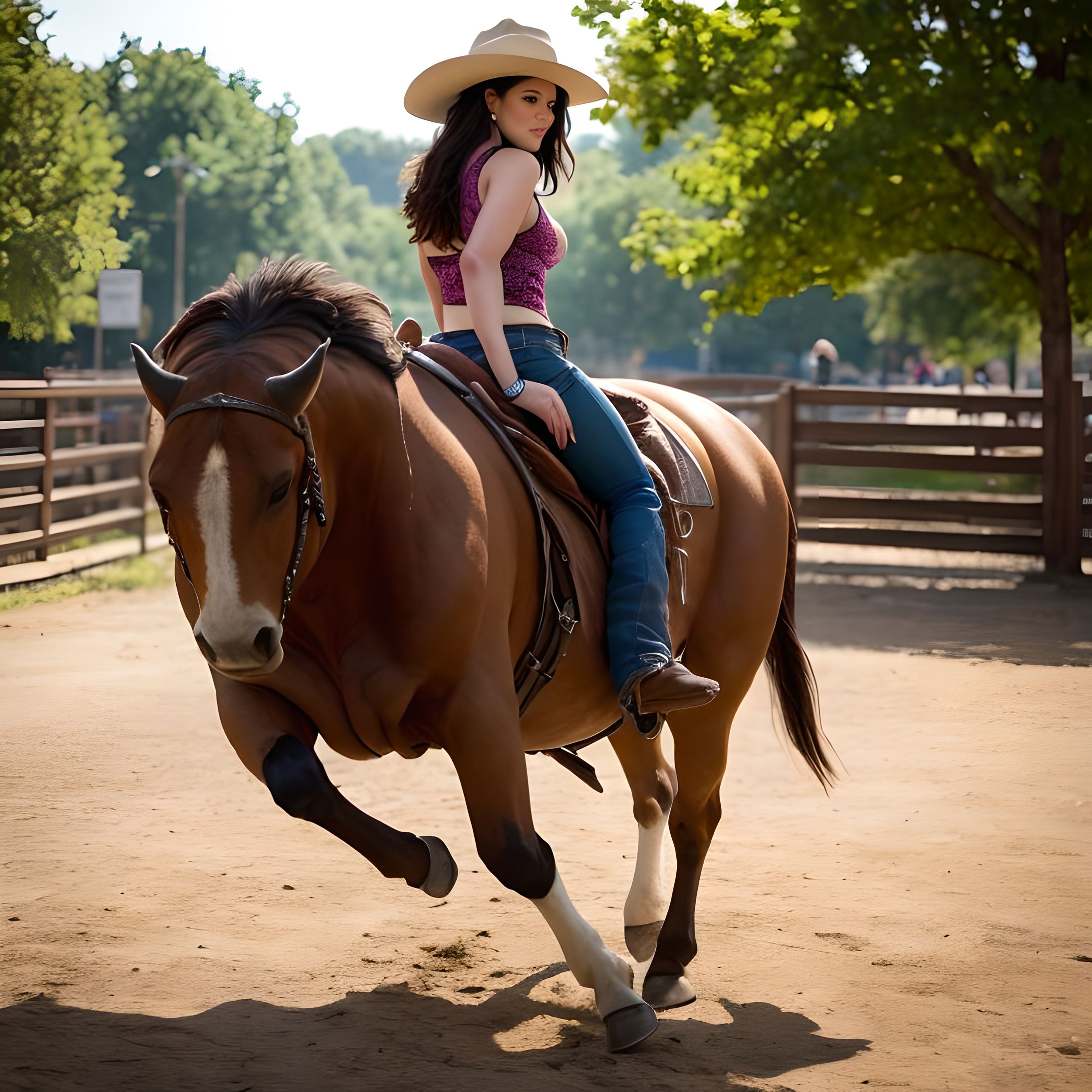 Skilled Cowgirl Riding A Stallion By FutureRender On DeviantArt skilled-cowgirl-riding-a-stallion-by-futurerender-on-deviantart