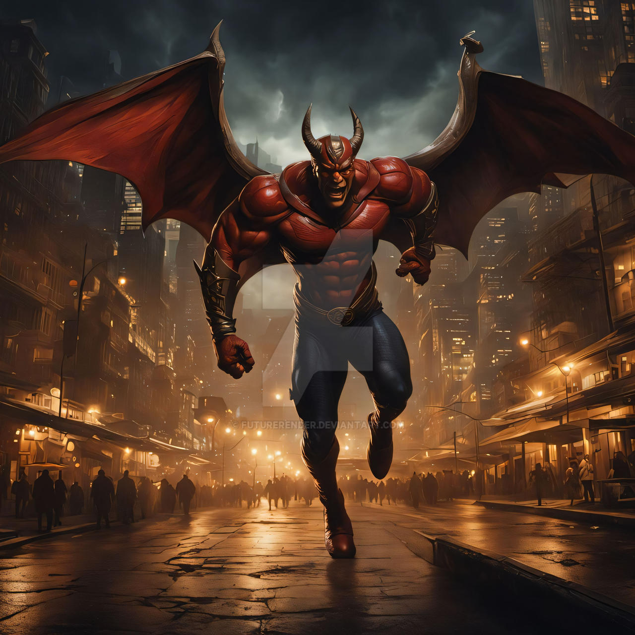 Demon Action 03794 action demon by FutureRender on DeviantArt