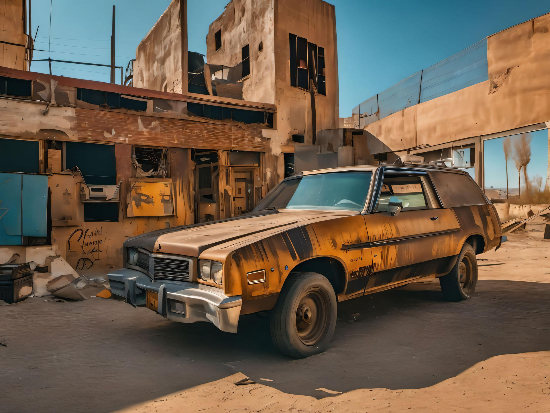 abandoned rusty car, free by FutureRender on DeviantArt