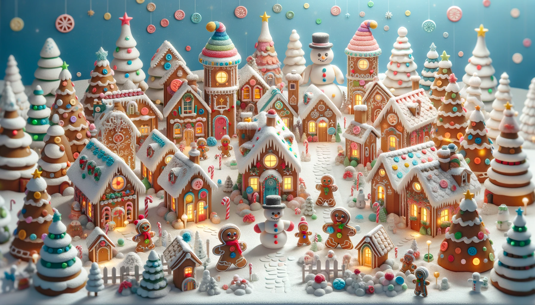 Gingerbread Land Gingerbread village by FutureRender on DeviantArt