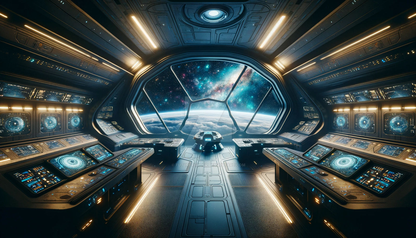 Spaceship Bridge By FutureRender On DeviantArt