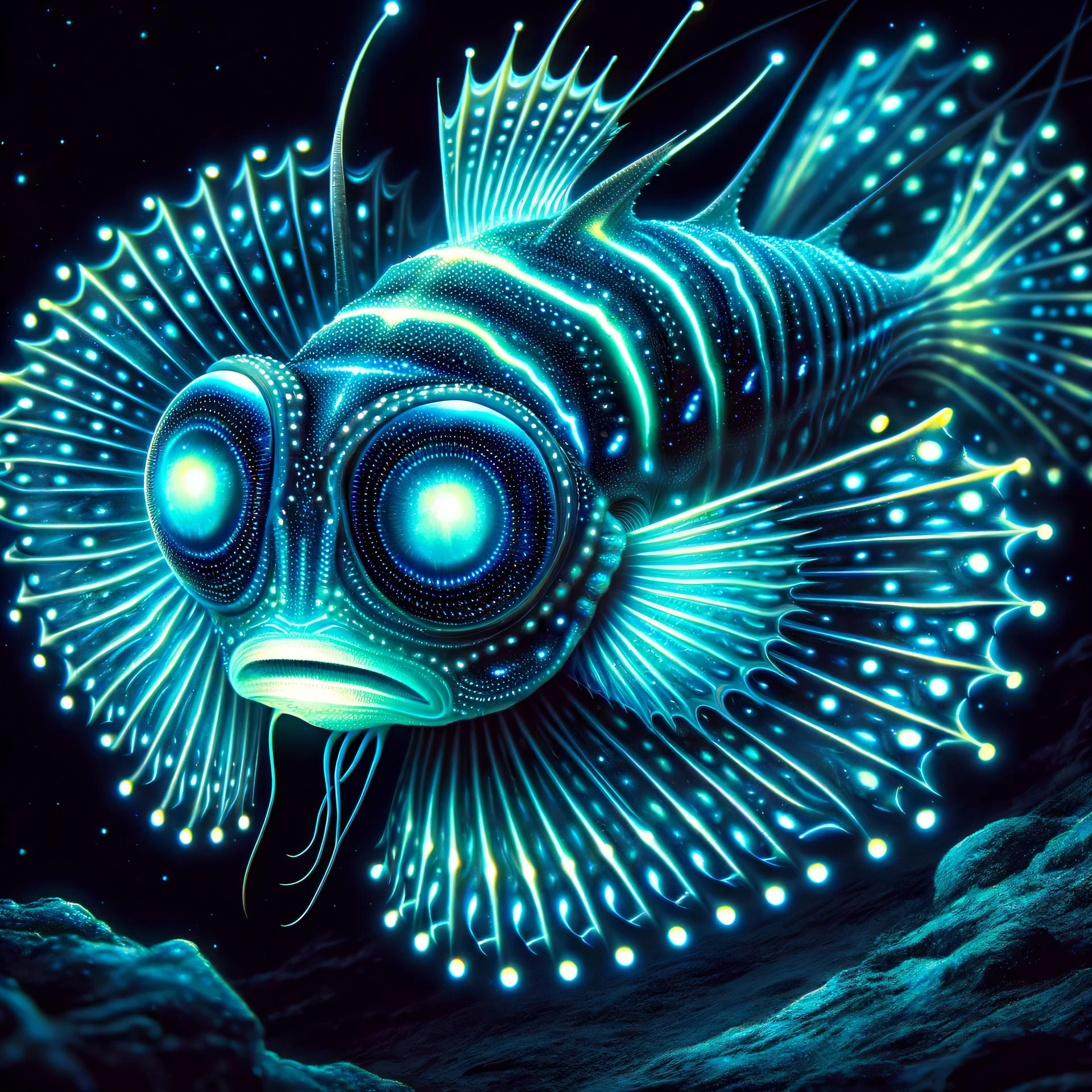 Bioluminescent Fish By FutureRender On DeviantArt bioluminescent-fish-by-futurerender-on-deviantart