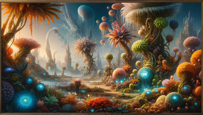 Fantasy flora scene