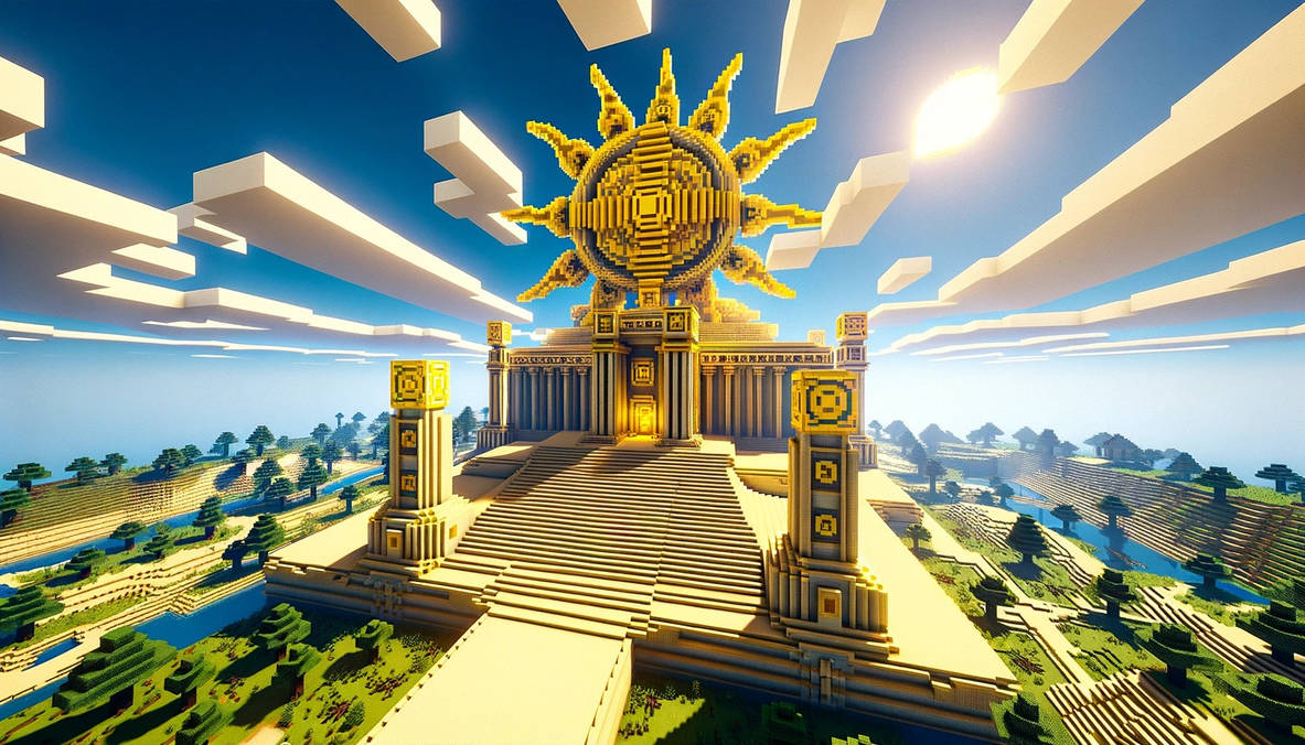Minecraft Sun Temple by FutureRender on DeviantArt