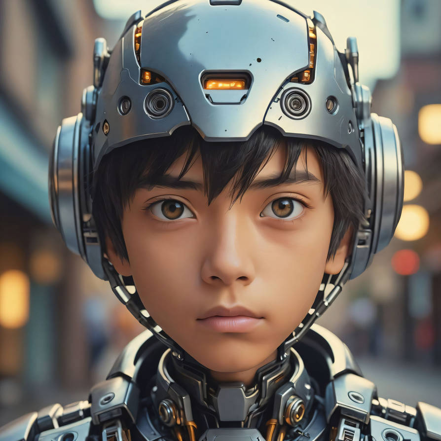 Boy Robot Graph 2526891951-A Robot Boy headshot by FutureRender on DeviantArt