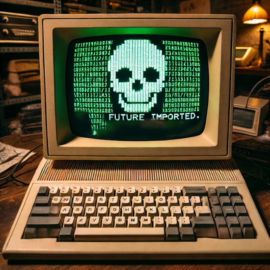 A vintage computer terminal by FutureRender on DeviantArt