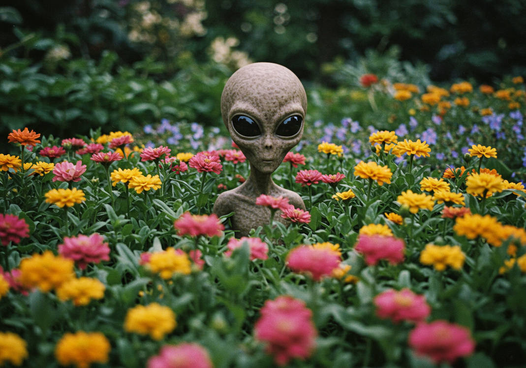 Aliens in Flower Garden by FutureRender on DeviantArt