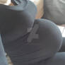 Pregnant in black