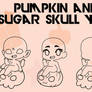 Pumpkin and Sugar Skull YCH OPEN