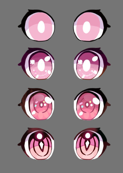 Chibi Eye Color Practice by Owlhana on DeviantArt