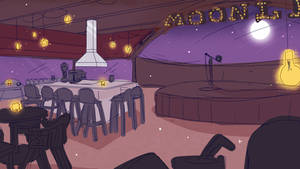 Moonlit Cafe (Banner)