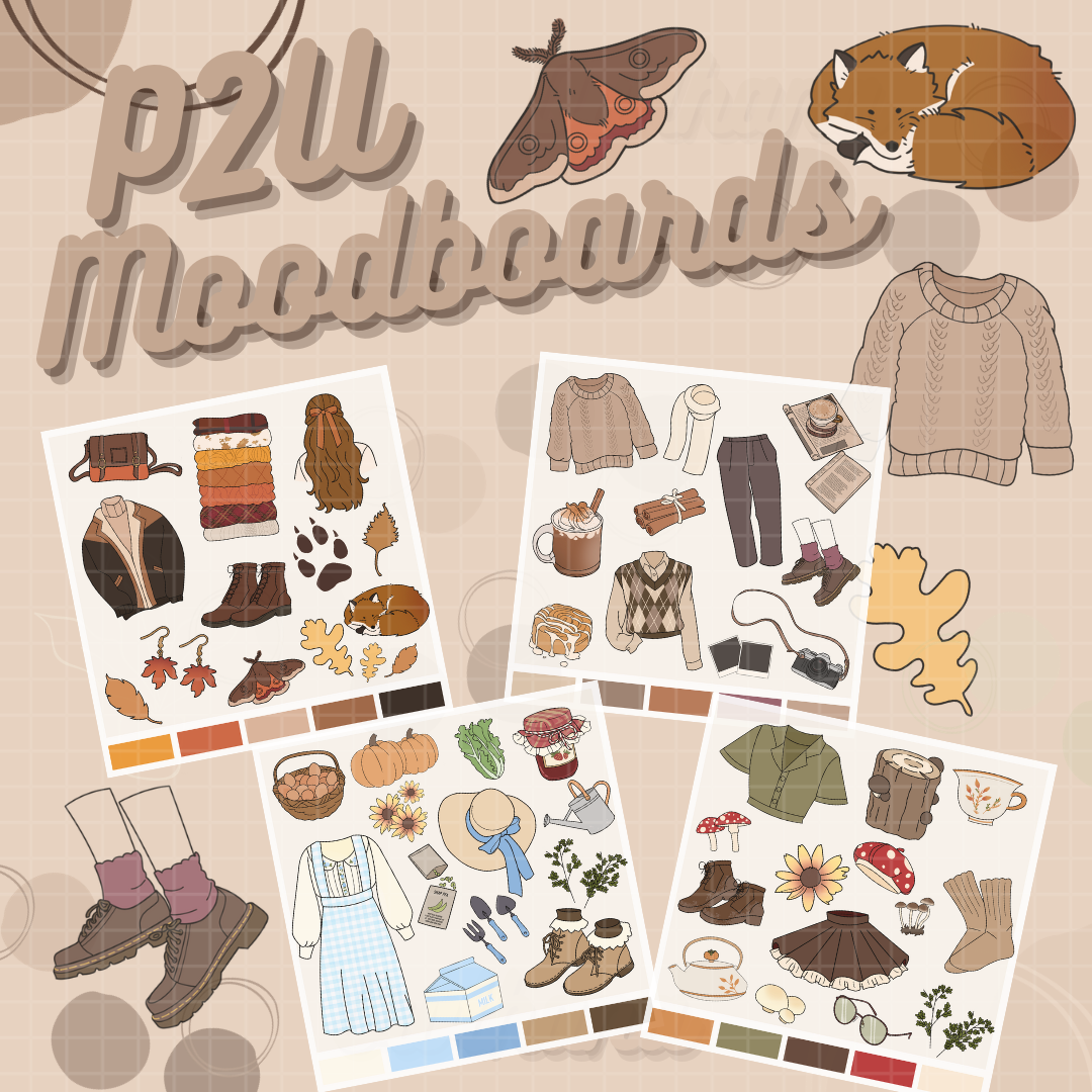 P2U Fall Moodboard Pack by Owlhana on DeviantArt
