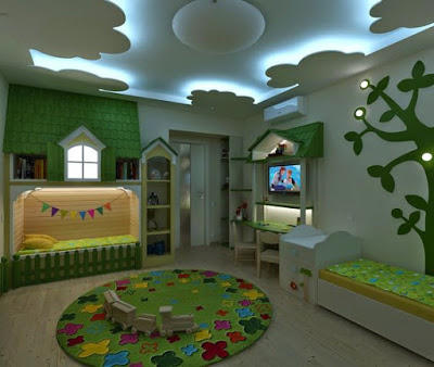 Pop False Ceiling Design For Kids
