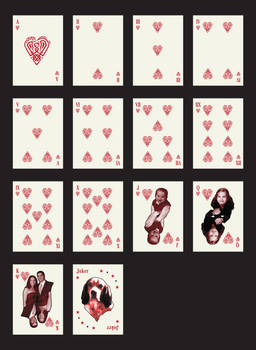 Custom Poker Deck (Brother's Family) - Hearts