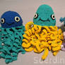 Crocheted baby toys