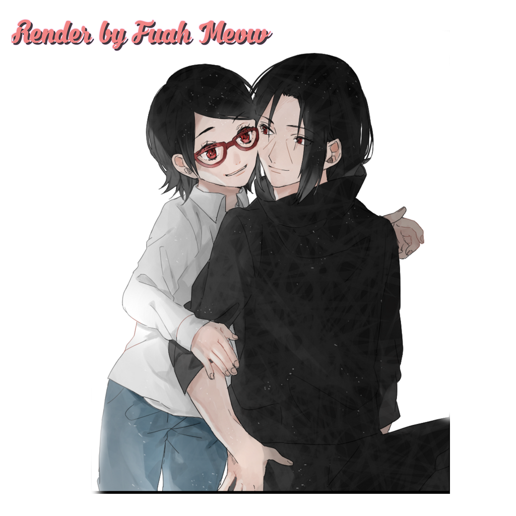 NARUTO - ITACHI UCHIHA X SARADA UCHIHA RENDER