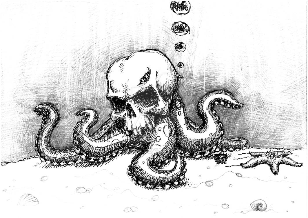 Octopus death by WAVEoO on DeviantArt