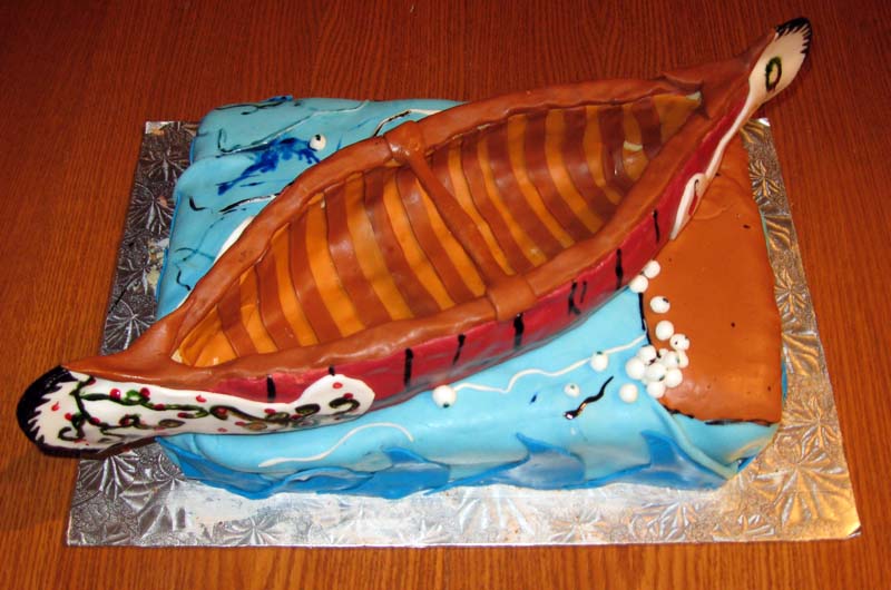 Voyageur Canoe Cake