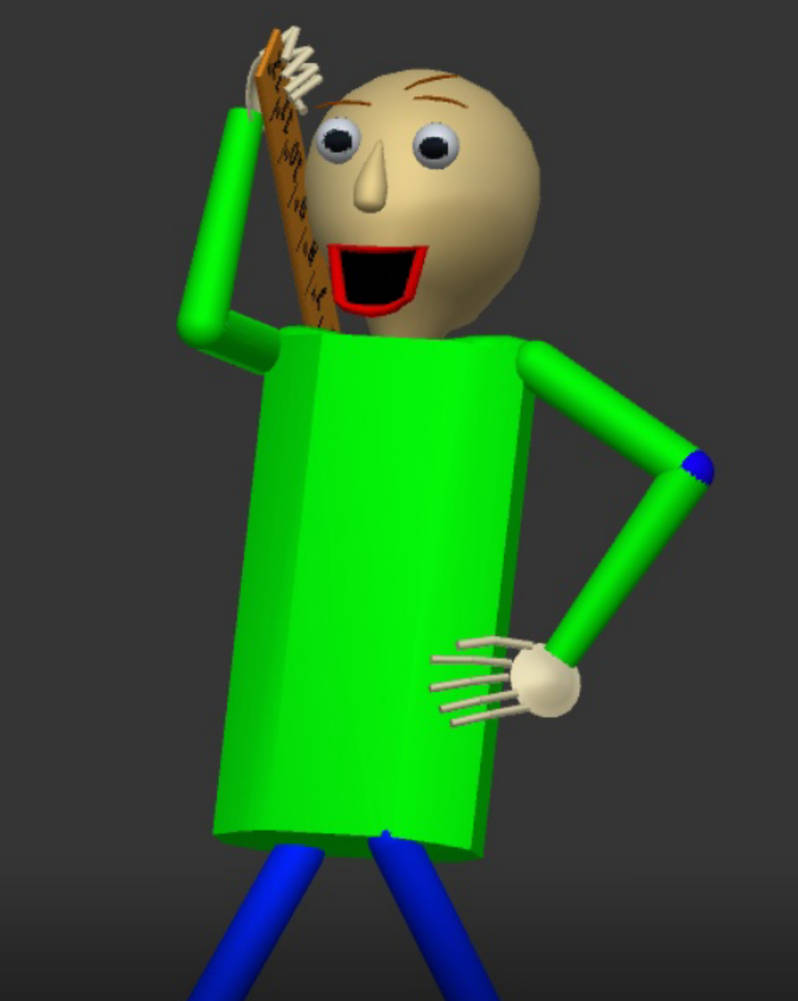 Baldi model v4 by parappa1234 on DeviantArt