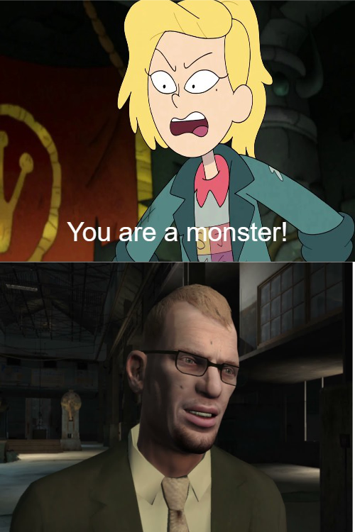 Sasha Waybright calls Dimitri Rascalov a monster by Homie-Drawings on ...