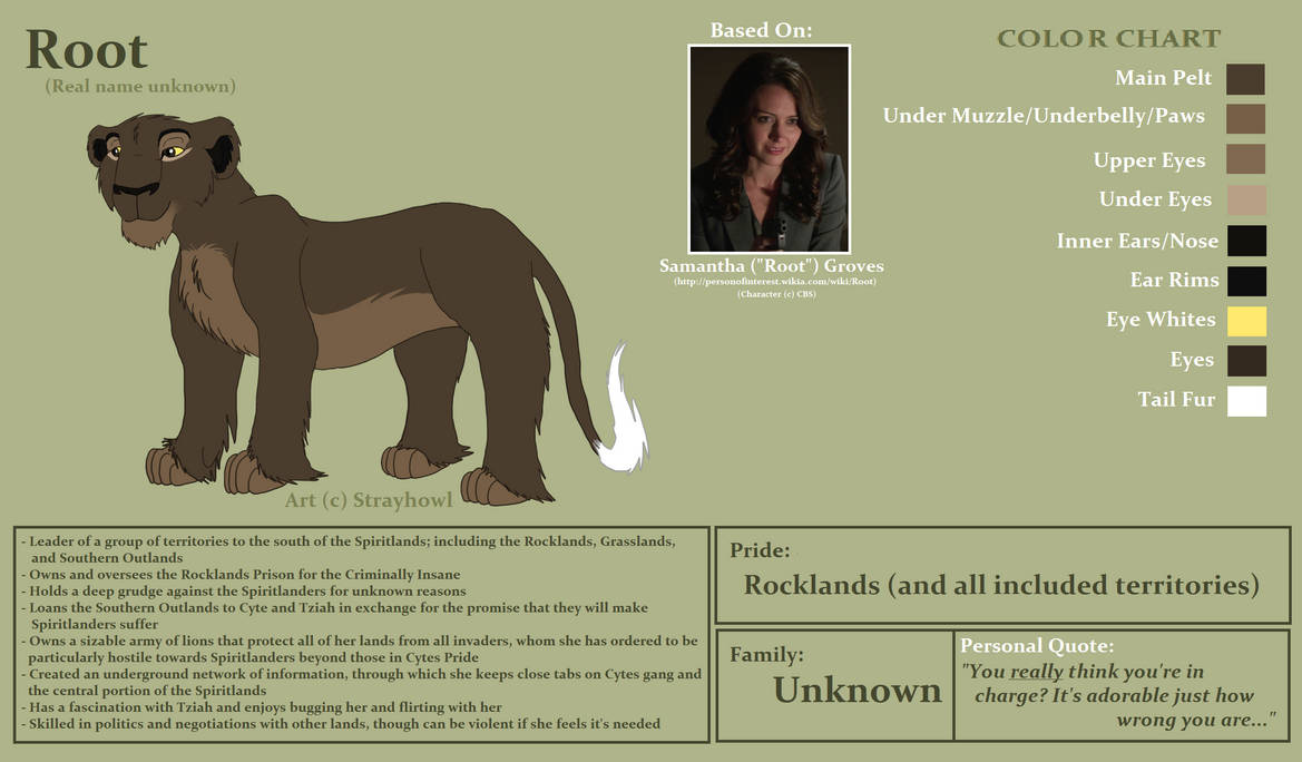 Root Character Sheet by Strayhowl on DeviantArt