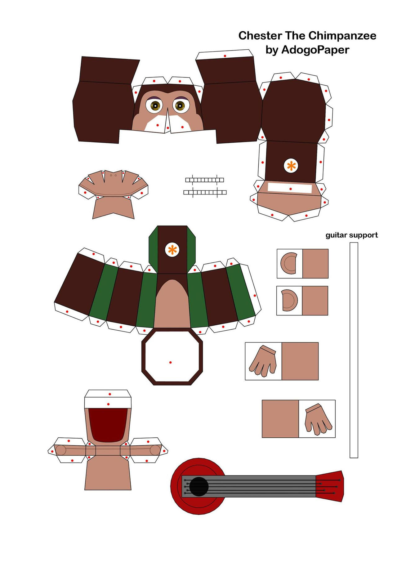 Chester Craft Writing Chester papercraft pt1 by santi250 on DeviantArt