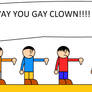 Disagreement of Clowns