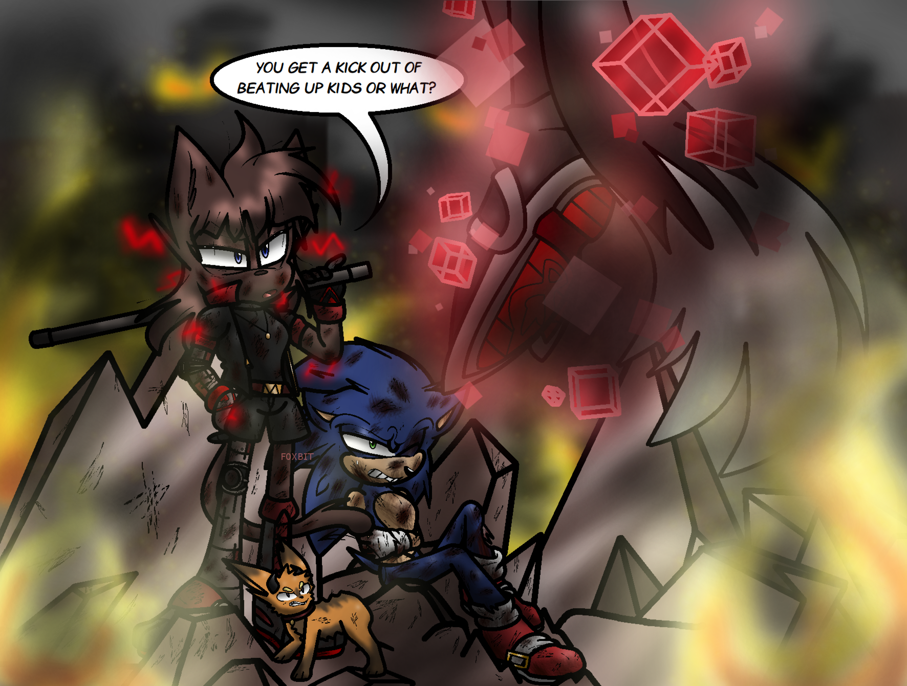 Absolute Robi Fan Art Forces Robi to Protect by F0XBIT on DeviantArt
