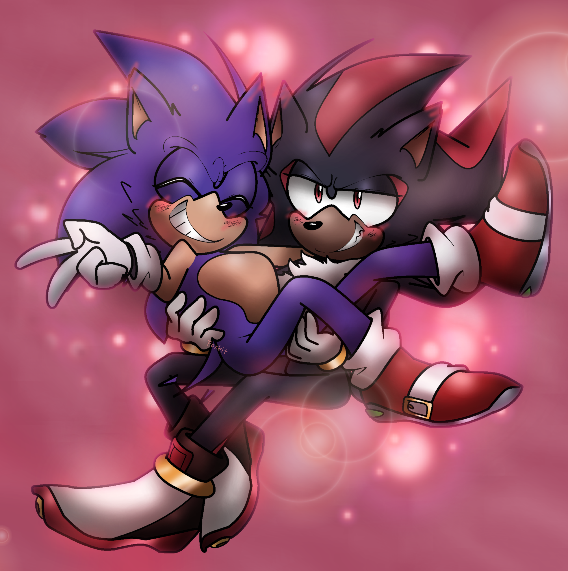 ง'̀-'́)ง  Sonic and shadow, Sonic art, Sonic