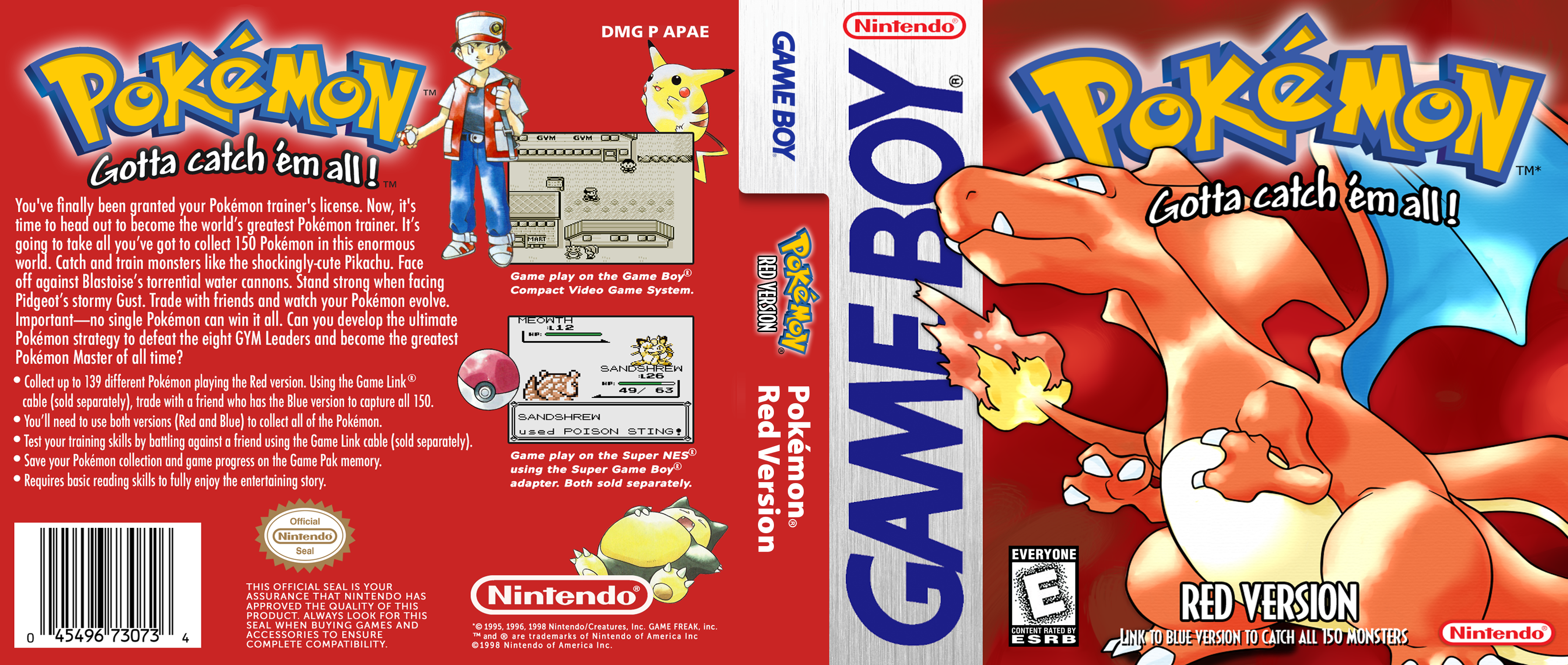 Kommandør Endelig Elemental Pokemon Red - HQ Custom DS Cover Recreation by DarkshadeDX on DeviantArt