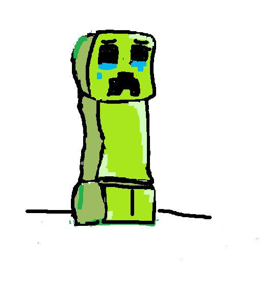 Sad Creeper by greenjeans1238 on DeviantArt