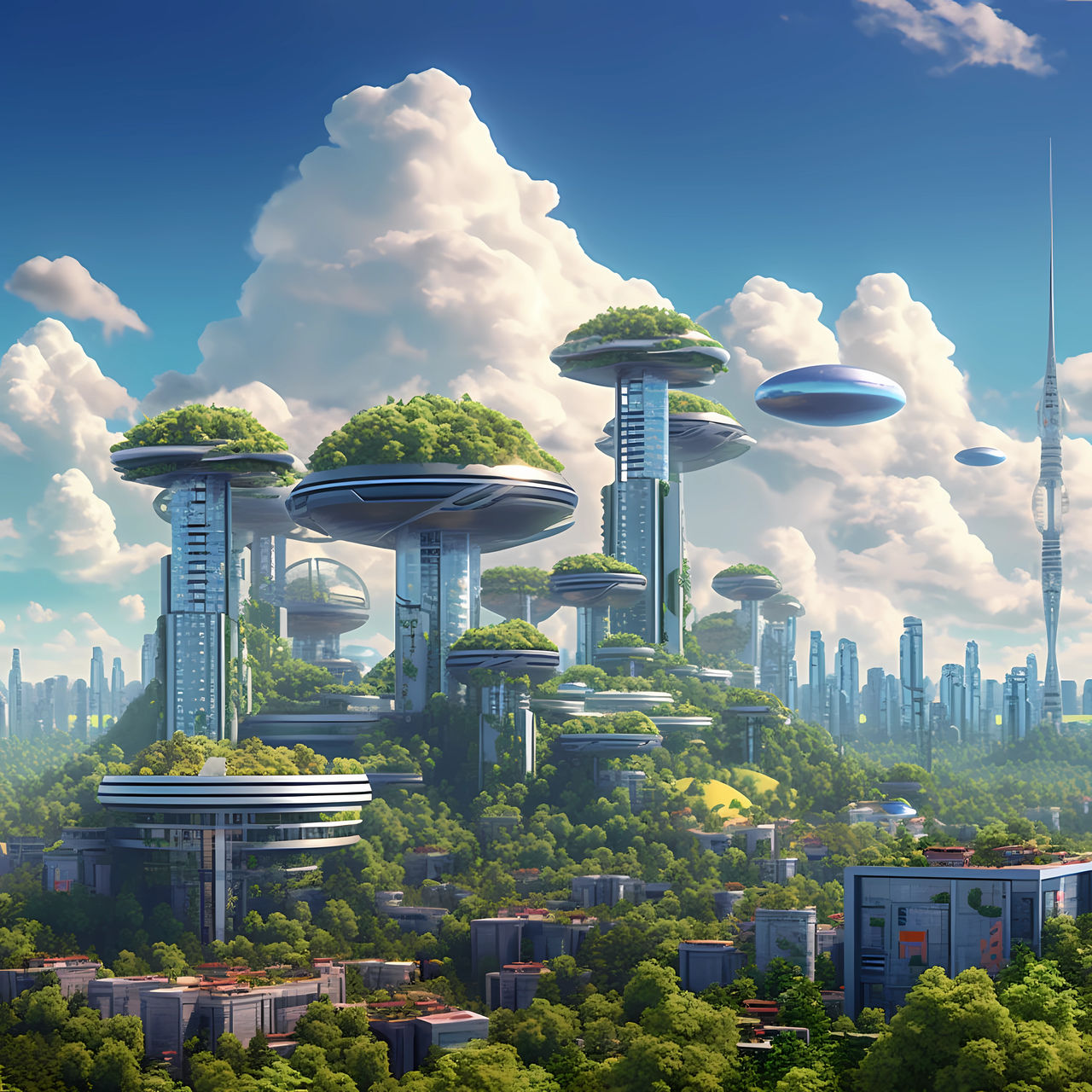 Utopic City of the Future (Solarpunk) I by Spectral-Genesis on DeviantArt