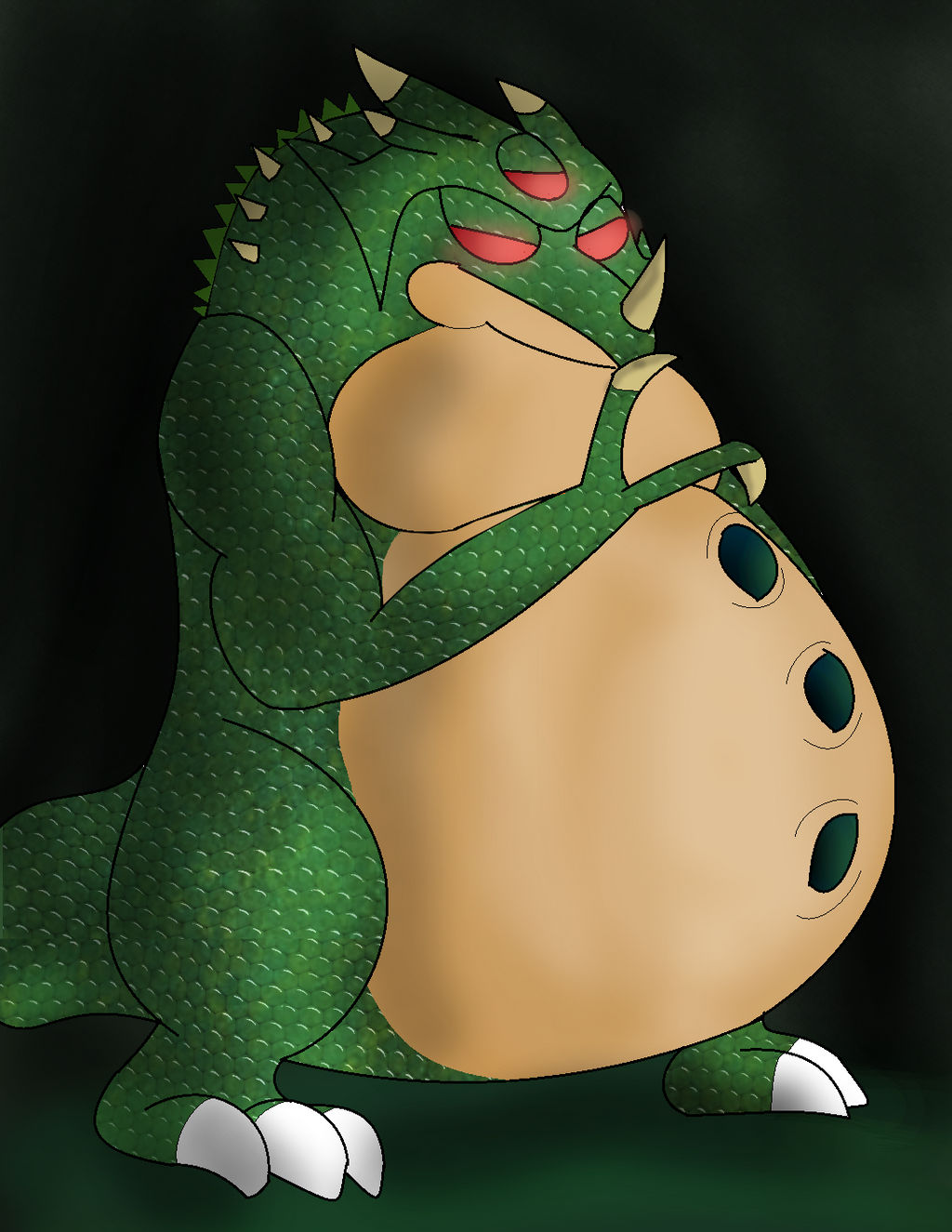 Kraid Inflated THE BIG' THE HORRIFYING' KRAID! :D by LukeTheeMewtwo on DeviantArt