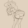 Pinup Witch steps animation