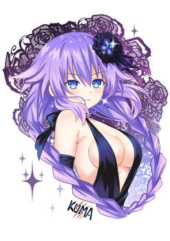 Elegant dress Purple Heart