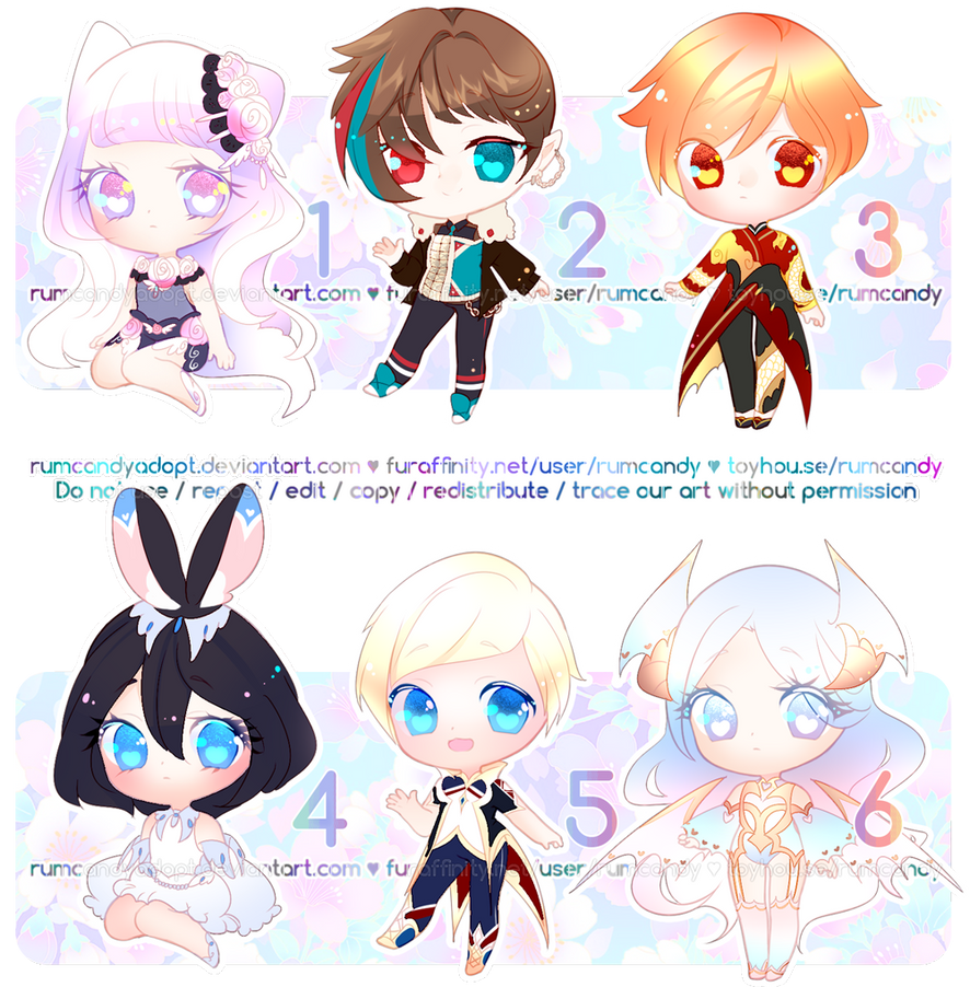 Chibi Random Character S'more random chibis (2/6 OPEN) by RumCandyAdopt on DeviantArt