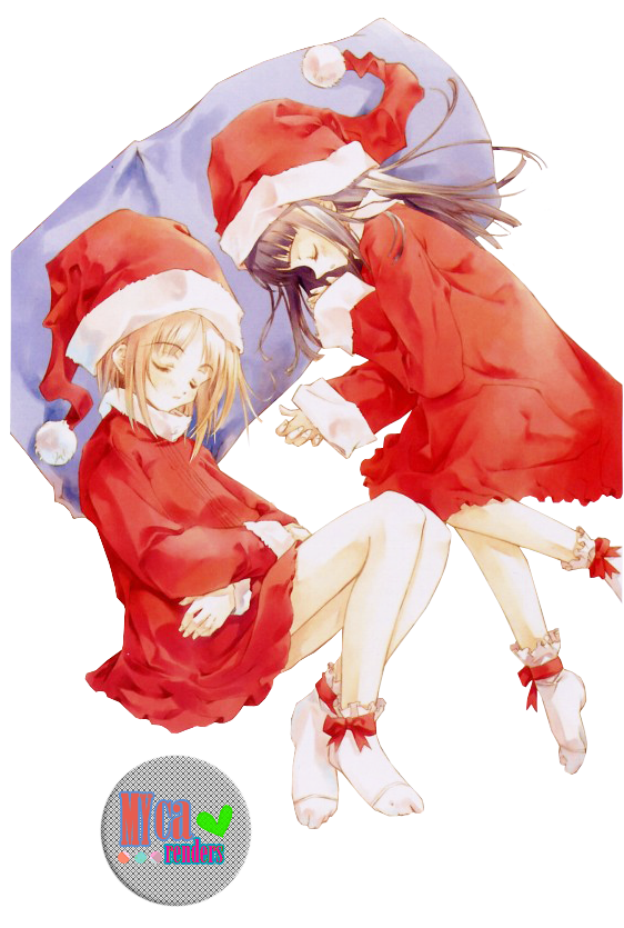 sakura y tomoyo render navidad