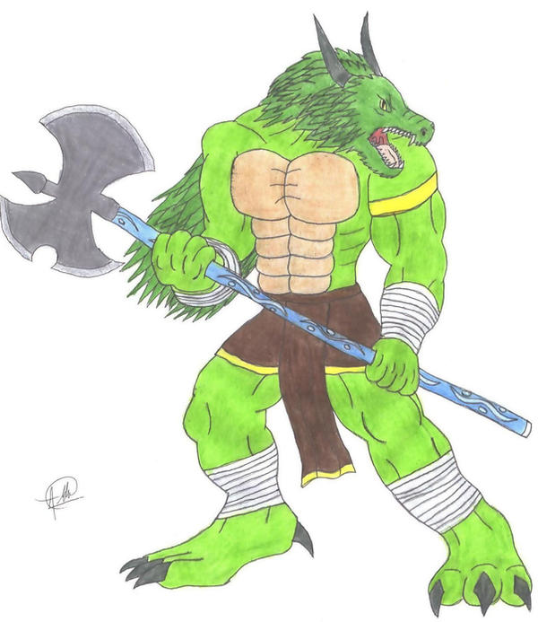 Axe Dragon by SymbolHero on DeviantArt