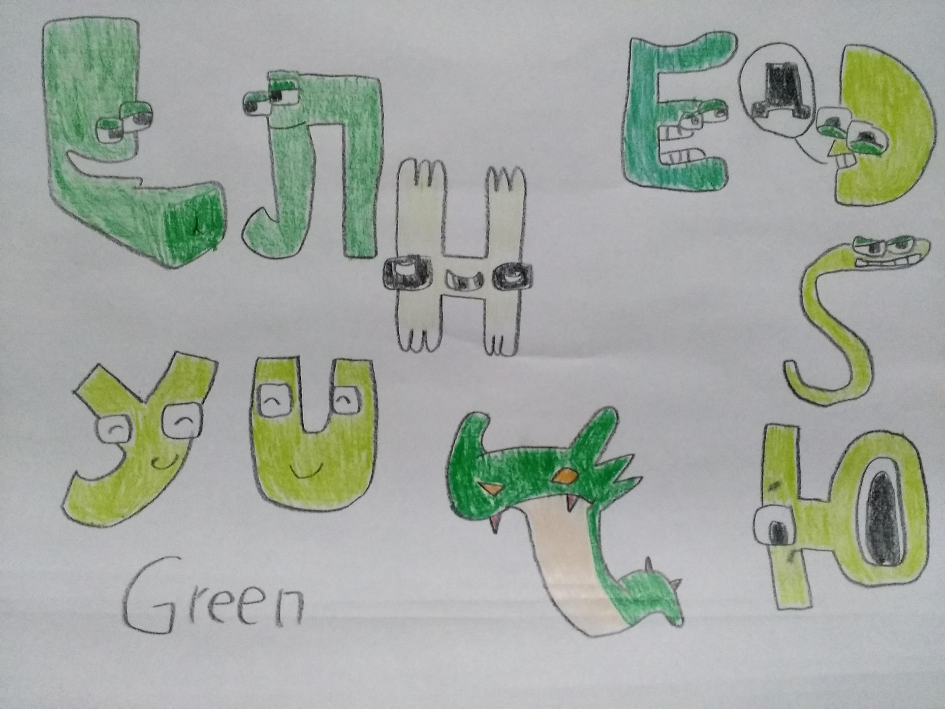 Alphabet Lore Color coded Green By CoLkja On DeviantArt alphabet-lore-color-coded-green-by-colkja-on-deviantart