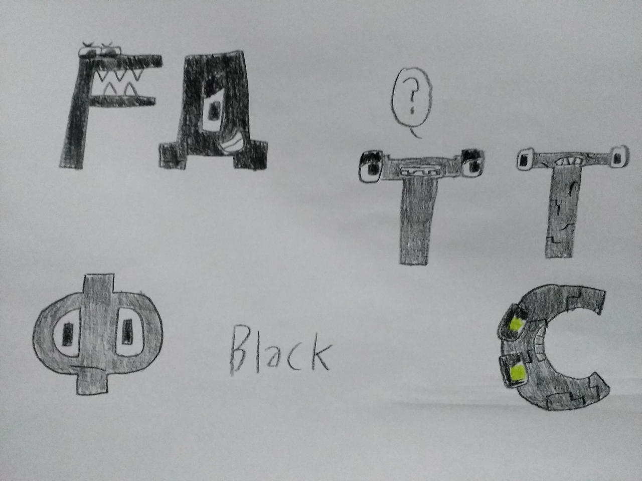 Alphabet lore color-coded (Black) by coLkja on DeviantArt